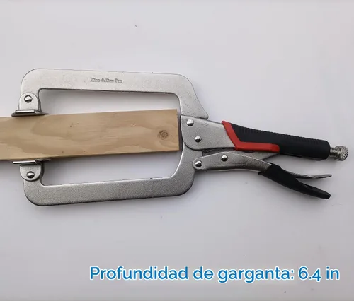 Vista 9 de Abrazadera C de bloqueo de 15 pulgadas con almohadillas giratorias más 1-Paquete