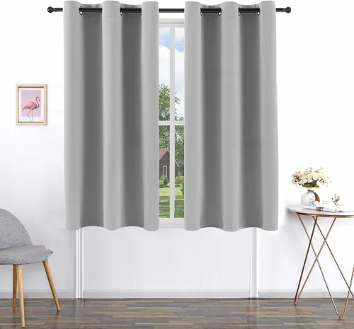 Vista 62 de Pickluc - Paneles de cortinas opacas con ojales, cortinas para bloquear la luz para el dormitorio, aisladas térmicamente, reducción de ruido