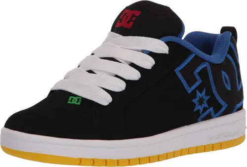 Vista 19 de DC Kids Court Graffik Skate Shoe Negro/Rosa
