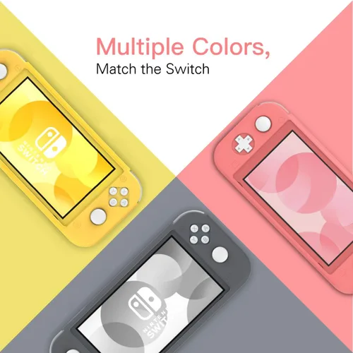 Vista 7 de MoKo - Funda compatible con Nintendo Switch Lite, funda protectora de silicona, funda antiarañazos, con absorción de golpes, antideslizante