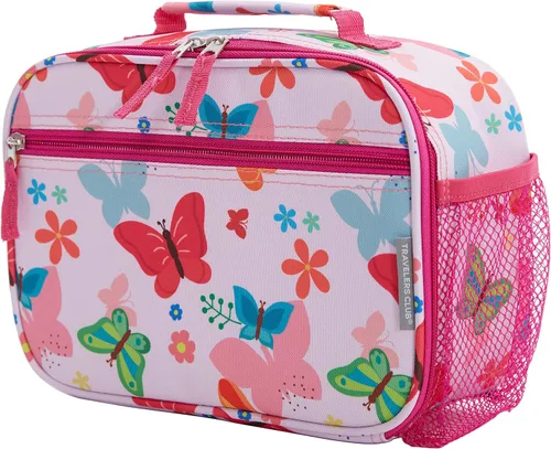 Vista 5 de Travelers Club Juego de viaje de equipaje para niños, 23 piezas, mariposa, 5, Mariposa, Juego de equipaje de viaje para niños de 23 piezas