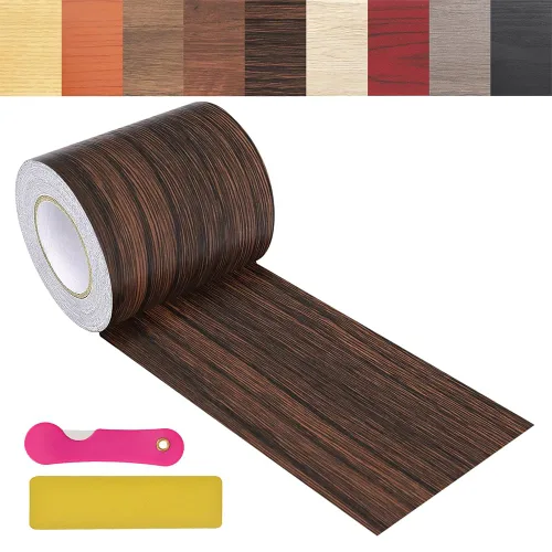 Vista 17 de Cinta de Reparación de Veta de Madera, 2.4 pulgadas X 32 pies Cinta Autoadhesiva de Color Madera para Mesas, Sillas, Zócalos, Puertas, Ventanas