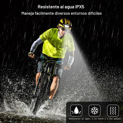 Vista 7 de Blukar - Linterna frontal LED recargable, 2000 L, súper brillante