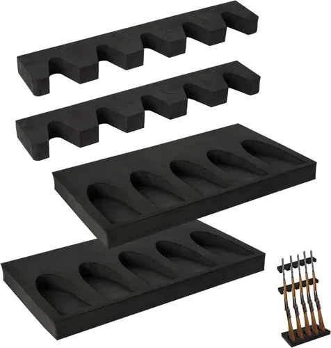 Vista 10 de OCQOTAT Estante para Armas para Almacenamiento de Armas, Accesorio de Caja Fuerte para Armas para Rifles y Escopetas, Soporte para Armas en Gabinete