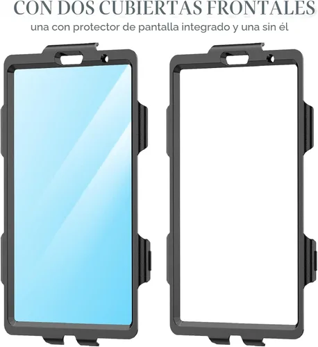 Vista 8 de SEYMAC stock Funda para iPad de 9ª/8ª/7ª generación de 10.2", a prueba de golpes con protector de pantalla, soporte para lápiz