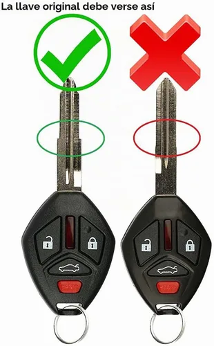 Vista 2 de Reemplazo de la carcasa de la llave del mando a distancia sin llave para Mitsubishi Eclipse Galant OUCG8D-620M-A 2007 2008 2009 2010 2011 2012