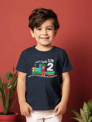 Vista 4 de Unordinary Toddler Camiseta de 2 cumpleaños para niño Chugga Chugga Two Two Train im 2 años