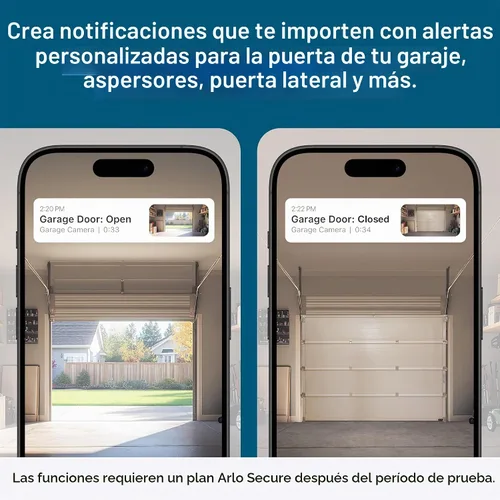 Vista 2 de Cámara de seguridad Arlo Pro 2K HDR (6ª generación, lanzamiento 2025) 2 cámaras + 2 paneles solares + 6 meses de plan Secure Plus - Cámara