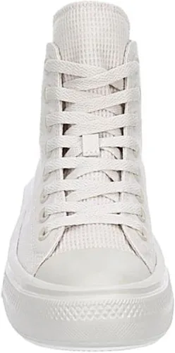 Vista 3 de Converse Chuck Taylor All Star Move - Tenis deportivos unisex con plataforma alta, masilla pálidablanco