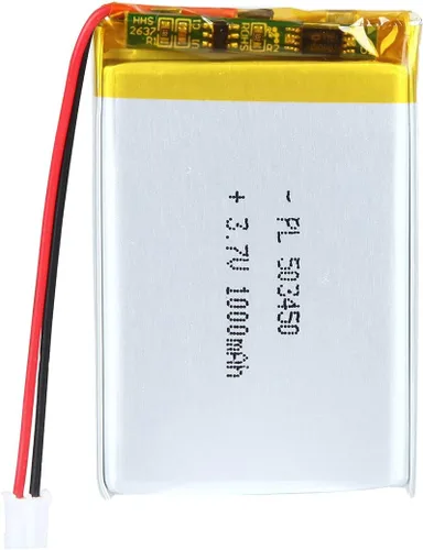 Vista 41 de Batería de 3.7V 200mAh 502025 Li-ion Li-Po recargable de iones de litio con conector de paso de 2P PH 0.079 in
