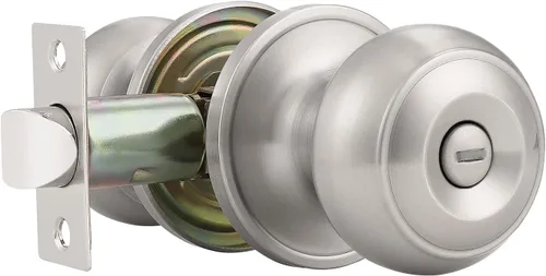 Vista 11 de Probrico 609-ORB-BK - Perilla para puerta de baño, interior, sin llave, color bronce aceitado. Bronce frotado con aceite
