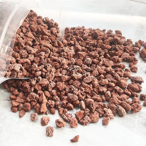 Vista 3 de Rocas de lava roja para plantas, 100% roca volcánica pura, sin tintes ni productos químicos, el mejor aderezo para plantas suculentas de cactus