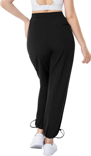 Vista 2 de KOJOOIN Womens Hiking Pants with Zipper Pockets, Lightweight Quick Dry Sunscreen Women Cargo Pants Shorts
