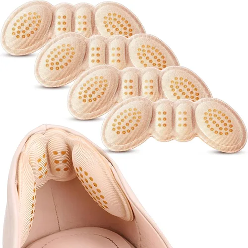 Vista 10 de Almohadillas para el talón para zapatos demasiado grandes: agarre antideslizante para el talón Zapatos de mujer (4 pares) - Insertos acolchados que