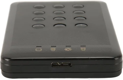 Vista 9 de Zyyini Caja de disco duro cifrado, 3 TB 5 Gbps cifrado USB 3.0 2.in SATA Disco Duro Caja de disco duro Hardware de acceso con contraseña, para 7 8