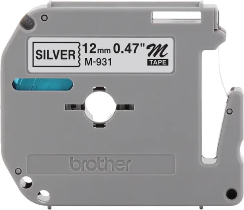 Vista 11 de Brother Etiqueta de forma continua de 0.37 "X26.20' (BRTM521), negro/azul