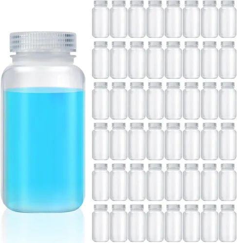 Vista 39 de Tatuo 6 piezas 30 ml 1 oz botellas de reactivo de polipropileno de plástico con tapas de rosca, envases de muestra transparentes de PP con tapa