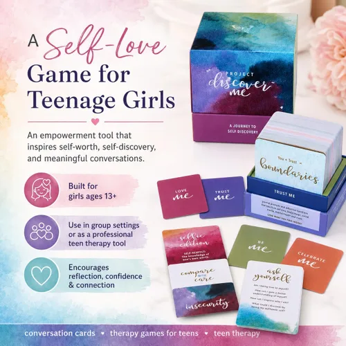 Vista 2 de Juego de amor propio para adolescentes Más de 200 tarjetas de conversación Preguntas profundas para inspirar autoestima, confianza, reflexión