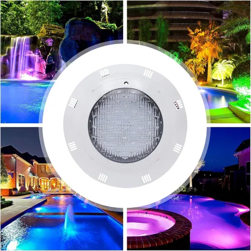 Vista 6 de Luces de piscina de 11.6 pulgadas para piscina enterrada, AC12V 45w luz de spa que cambia de color, luz LED de piscina enterrada con control remoto