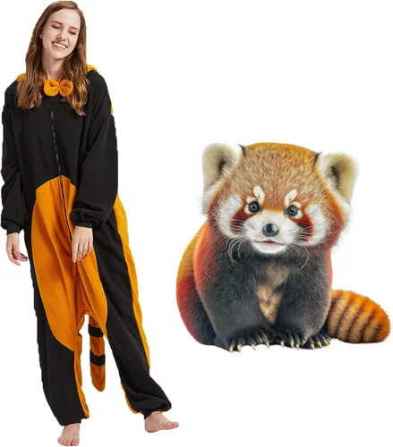 Vista 2 de HOMWERRONT Pijama de lagarto para adultos diseño de dibujos animados Navidad cosplay ropa de dormir para mujeres y hombres