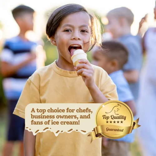 Vista 3 de AussieBlends - Mezcla de helado vegano de coco, a base de plantas, 1 paquete, importado Para servir suave, gelato, helado enrollado, nitrógeno