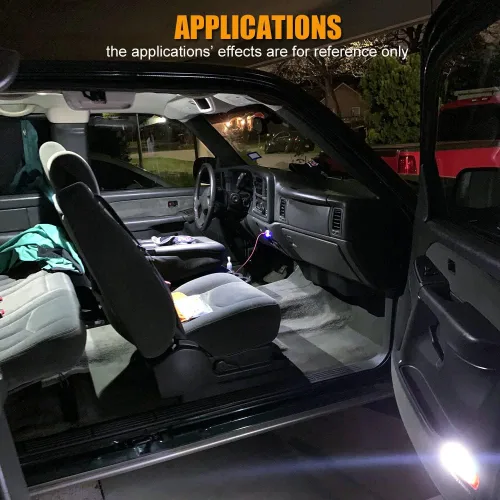 Vista 7 de EBAIFUN Kit de 14 luces LED blancas para interiores, compatible con Chevrolet Chevy Silverado y GMC Sierra 1999 2000 2001 2002 2003 2004 2005 2006