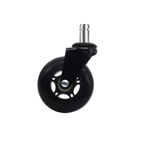 Vista 3 de Ruedas giratorias para silla, ruedas resistentes para silla de oficina, ruedas de bola rápidas y silenciosas, enrolladas sobre los cables, protegen