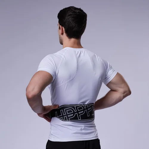 Vista 7 de Cinturón de levantamiento de pesas - Cinturón de elevación cónico de doble punta de 4 a 2.5 pulgadas para hombres y mujeres - Soporte de espalda