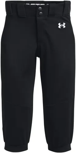 Vista 5 de Under Armour Pantalones de Softbol Utility para Niñas 22 (075) Gris Béisbol / Negro