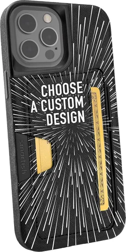 Vista 42 de Smartish Funda tipo cartera para iPhone 11 Pro - Wallet Slayer Vol. 2 [soporte protector delgado] tarjetero (seda) - Black Tie Affair