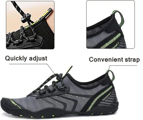 Vista 4 de Kararao Mens Womens Water Shoes Quick Dry Swim Shoes Beach Shoes Pool Surfing Aqua Sports