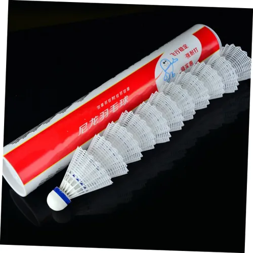 Vista 9 de Sosoport 12pcs Nylon Plastic Badminton Shuttlecocks Sports Supplies Exercise Accessories Badminton Birdies for Students
