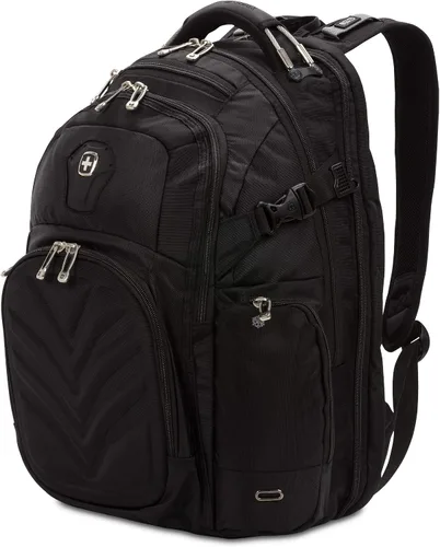 Vista 8 de SwissGear Mochila para laptop 1923 ScanSmart TSA, se adapta a la mayoría de portátiles y tabletas de 17 pulgadas