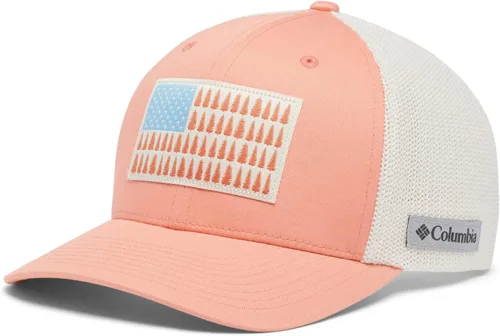 Vista 6 de Columbia Bola de malla unisex con bandera de árbol Verde oliva/azul marino universitario