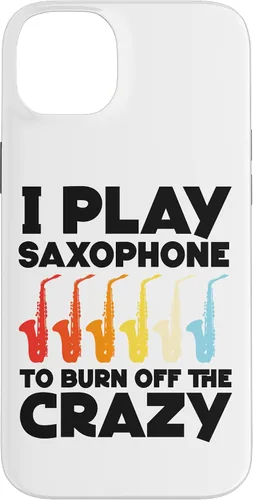 Vista 15 de iPhone 16 Saxofón I play saxofón para quemar el caso loco