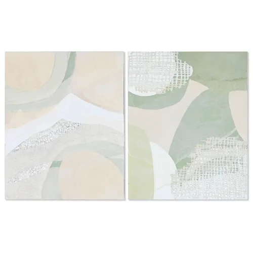 Vista 2 de Lienzo Home ESPRIT Pino Lienzo 80 x 4 x 100 cm 80 x 3,8 x 100 cm