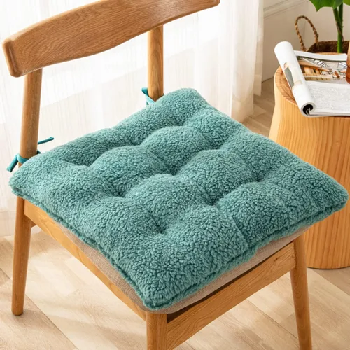Vista 7 de Paquete de 4 cojines gruesos de felpa para silla de escritorio, poliéster suave, antideslizantes, para cocina, comedor, sillas de oficina, 20 x 20