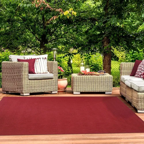 Vista 16 de Superior Alfombra de área para interiores y exteriores, decoración de piso trenzada reversible para sala de estar, cocina, patio, porche delantero