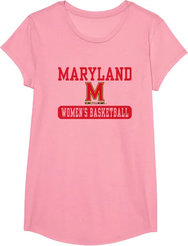 Vista 7 de Maryland Terrapins - Camiseta de baloncesto para mujer con licencia oficial, Blanco