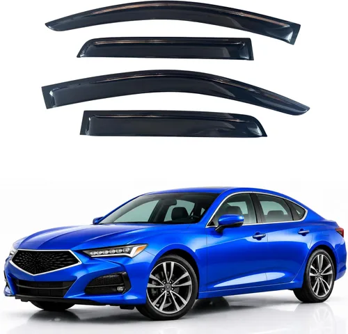 Vista 367 de IG - Visera para ventana para Ford Bronco y F150-F350 1980-1996, deflector lateral tipo cinta adhesiva, resistente, contra lluvia y viento