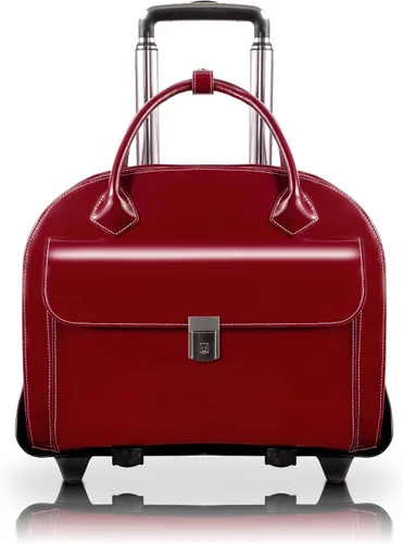 Vista 6 de McKlein W Series, Glen Ellyn, 15" cuero desmontable -ruedas señoras laptop/ordenador & Tablet Business Maletín de negocios/Bolsa de viaje de noche