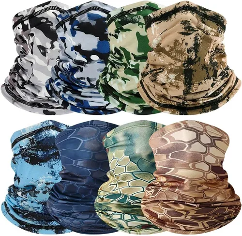 Vista 8 de 8 unidades de polaina de cuello refrescante para hombres y mujeres Gator Bandana cara bufanda cubierta pesca motocicleta transpirable protección