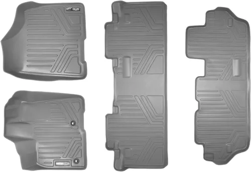 Vista 14 de MAXLINER - Juego de tapetes de piso de ajuste personalizado de 3 filas para Toyota Sienna 2011-2012