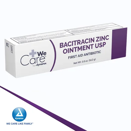 Vista 7 de Dynarex Bacitracin Zinc Ungüento USP Crema de quemaduras y ungüento antibiótico para cortes menores, erupciones de pañales, cuidado de heridas