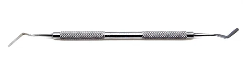 Vista 2 de Dental heidman spatules 1 doble Termina 2 mm Compuesto de plástico Amalgama Restaurativa endodóntico relleno Instrumentos