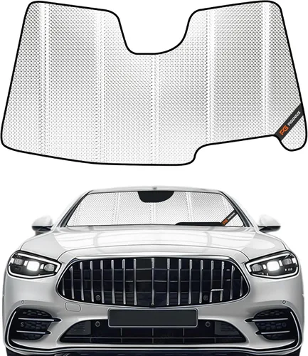 Vista 19 de Pigenius Parasol de parabrisas para Mercedes-Benz Clase C Convertible/Coupé 2017-2023 - Salvaguardia Gris