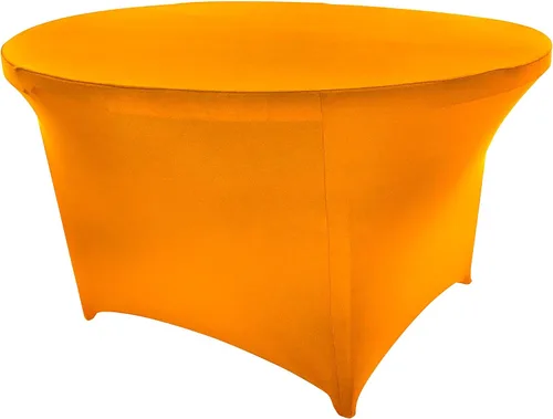 Vista 14 de Mantel de cóctel de elastano redondo de 24 pulgadas x 30 pulgadas de alto, color negro