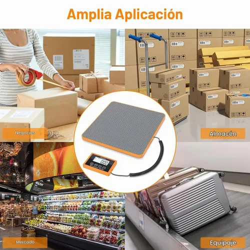 Vista 7 de THINKSCALE Báscula de envío, 440 libras, escala postal de 10 g/1 oz, Hold
