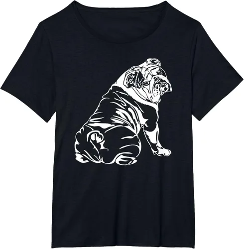 Vista 72 de Gracioso Bulldog Inglés playera perro Hund playera regalo, Azul (Heather blue)