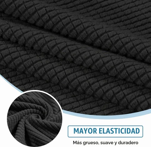 Vista 5 de H.Versailtex - Funda de sofá seccional de 1 pieza, funda deslizante para chaise con forma de L, funda de cojín separada para sofá seccional tanto